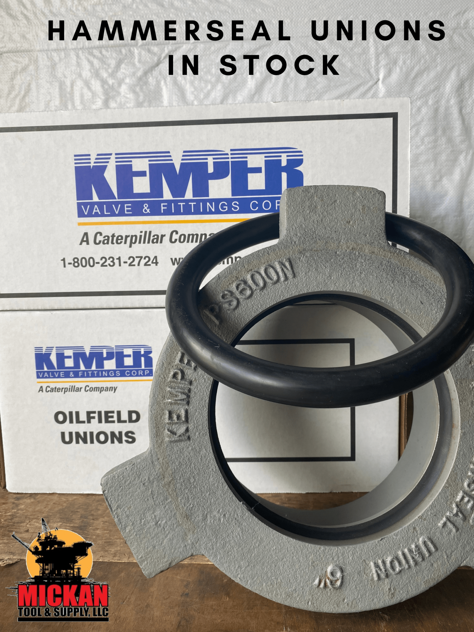 Kemper Hammerseal Unions Made in USA Mickan Tool Distributor