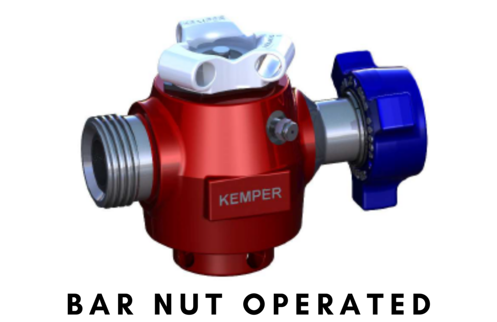 Kemper Plug Valve Bar Nut Operated